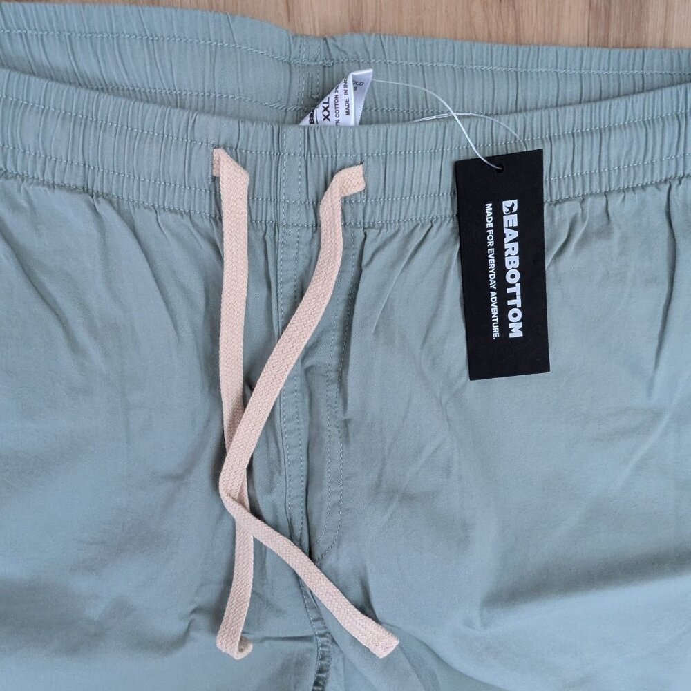 NWT Bearbottom Drawstring Shorts 5.5” Moss Green XXL Men’s - Picture 2 of 7